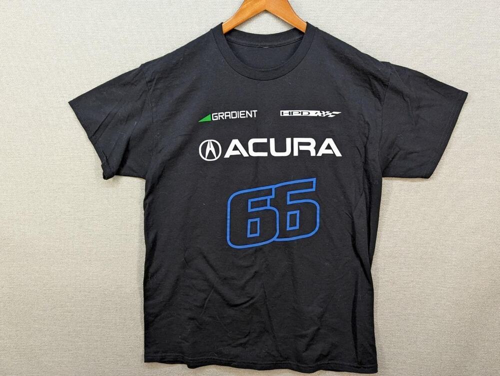 Gradient Racing #66 TShirt Size Large Acura HPD Black Motorsports -0224C199
